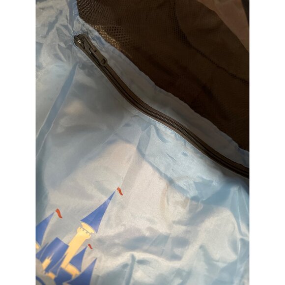 Disney Parks Adult Windbreaker Golf Jacket  Coat M/L Blue & Gray Polyester Theme - Picture 6 of 6